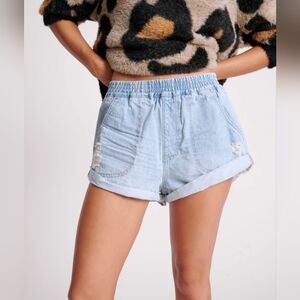 One Teaspoon Hunters Relaxed Denim Shorts